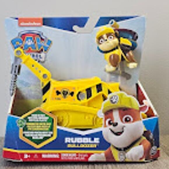 Paw Patrol, Rubble’s Bulldozer Vehicle with Collectible Figure Ages 3+ NWT - Picture 1 of 5